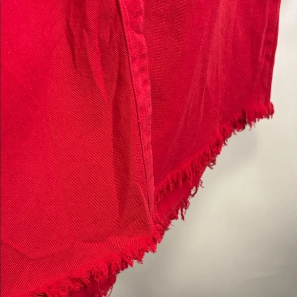 Vibrant Red Button Down Shirt - Picture 7 of 14